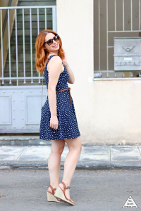 Brown & polka dots - outfit
